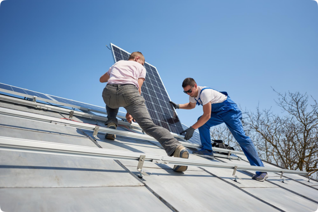 Installing-solar-panels