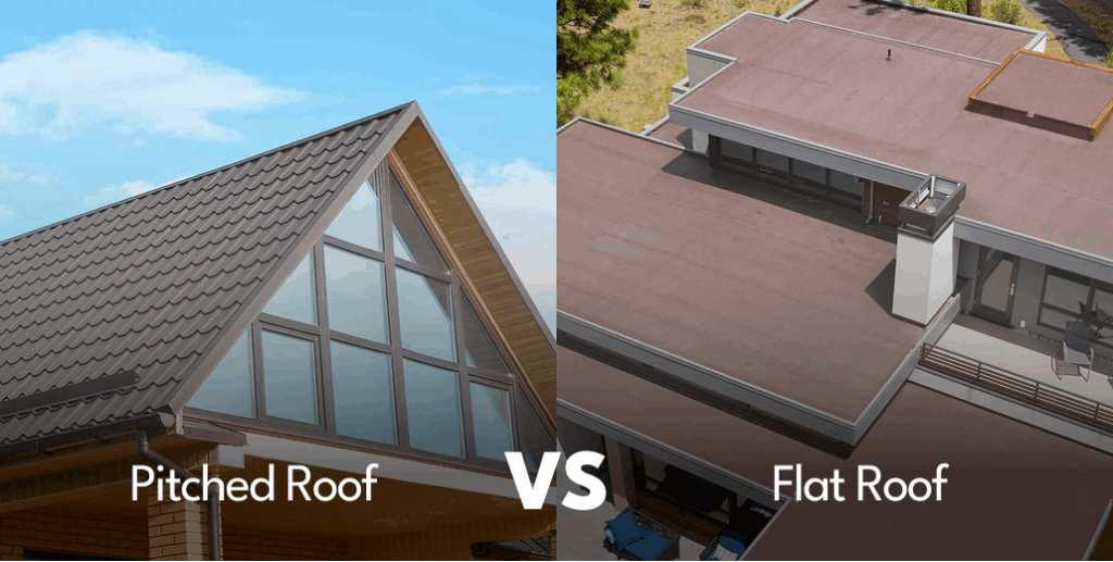 Comparing Pitched and Flat Roof