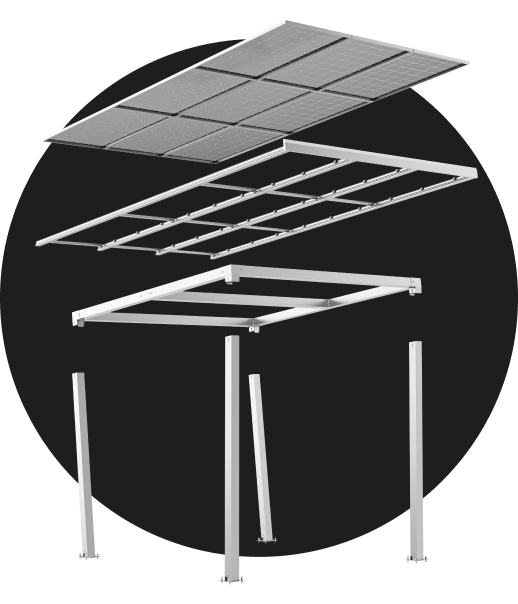 Solar-carport-structure